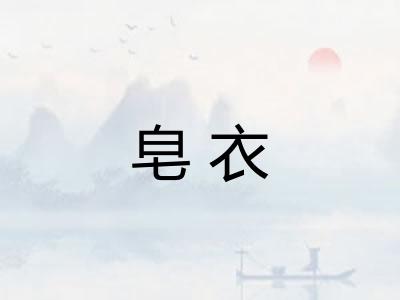 皂衣