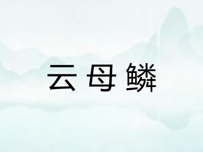 云母鳞
