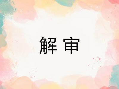 解审