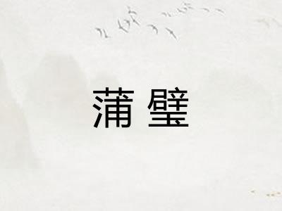 蒲璧