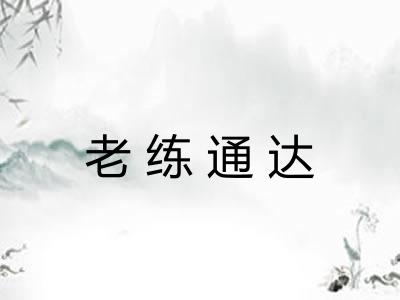 老练通达