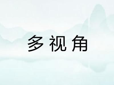 多视角