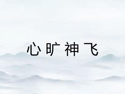 心旷神飞