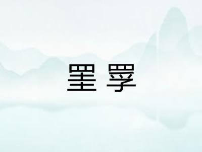 罣罦