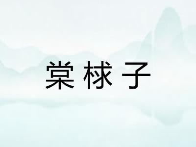 棠梂子