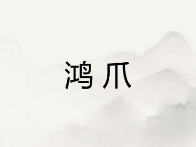 鸿爪