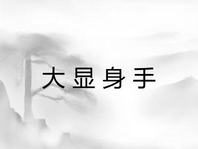 大显身手