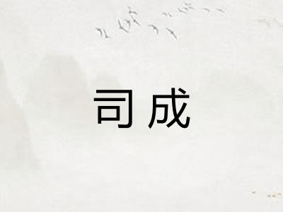 司成