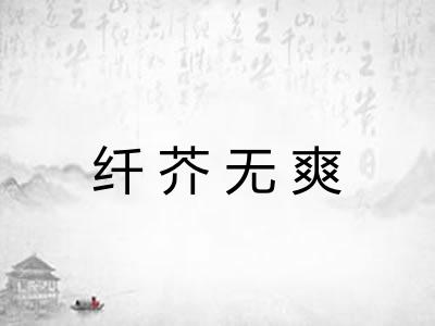 纤芥无爽