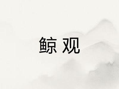 鲸观