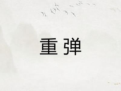 重弹
