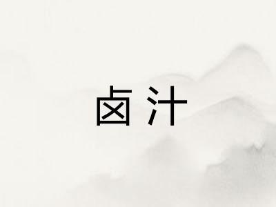 卤汁