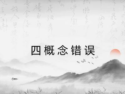 四概念错误
