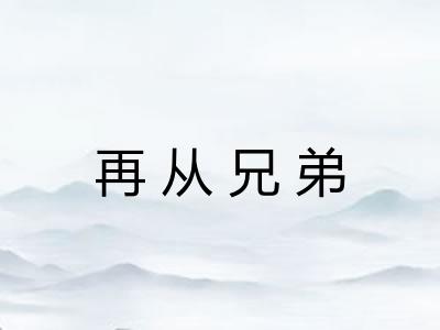再从兄弟