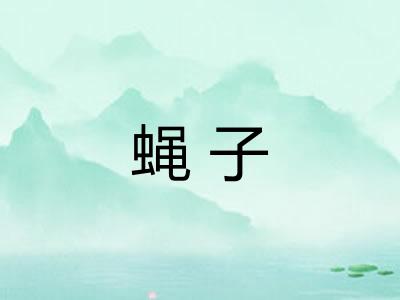 蝇子