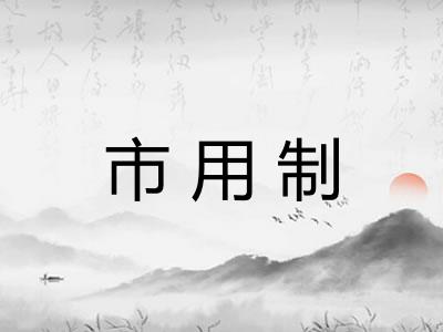 市用制