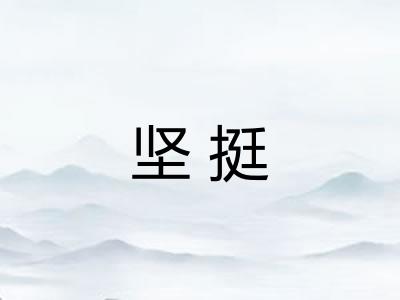 坚挺