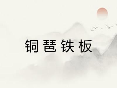 铜琶铁板