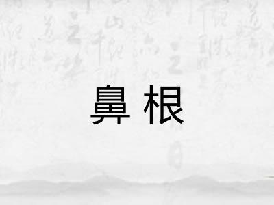 鼻根