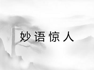 妙语惊人