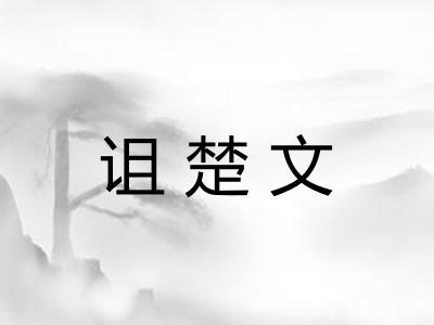 诅楚文