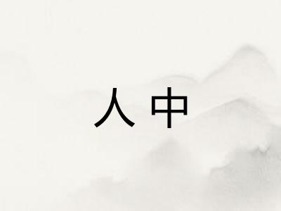 人中