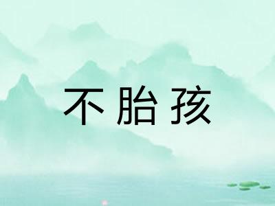 不胎孩