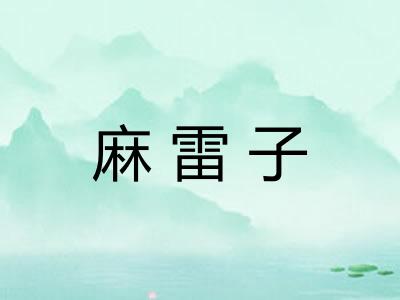 麻雷子