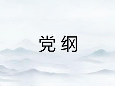 党纲