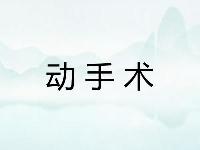 动手术