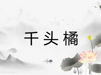 千头橘