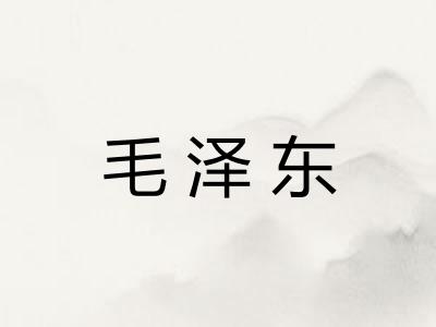 毛泽东