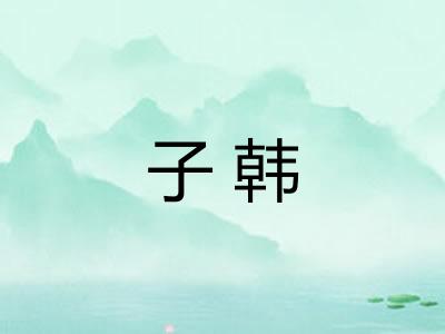 子韩