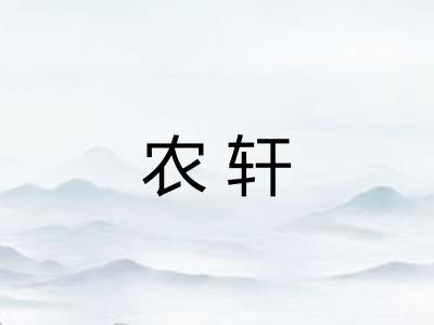 农轩