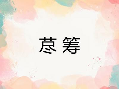 荩筹
