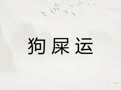 狗屎运