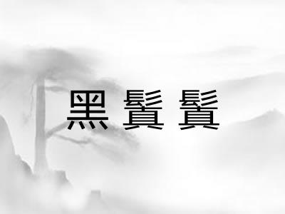黑鬒鬒