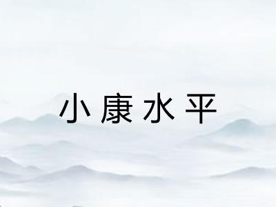 小康水平