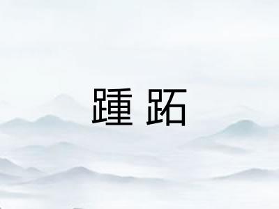 踵跖
