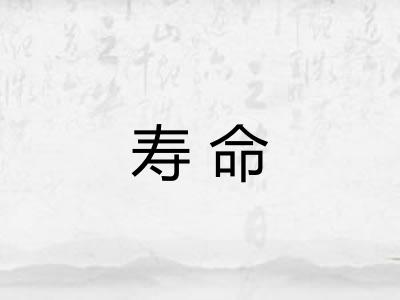 寿命
