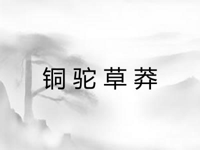 铜驼草莽