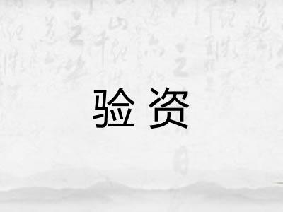 验资