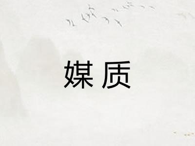 媒质