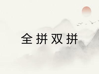 全拼双拼