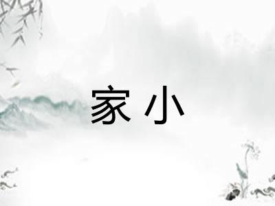 家小
