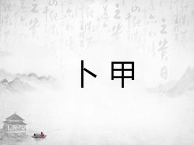 卜甲