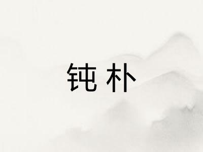 钝朴
