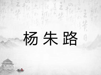 杨朱路