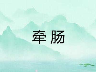 牵肠