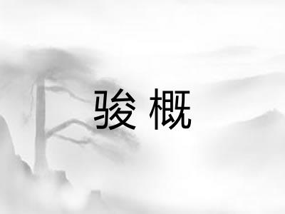 骏概